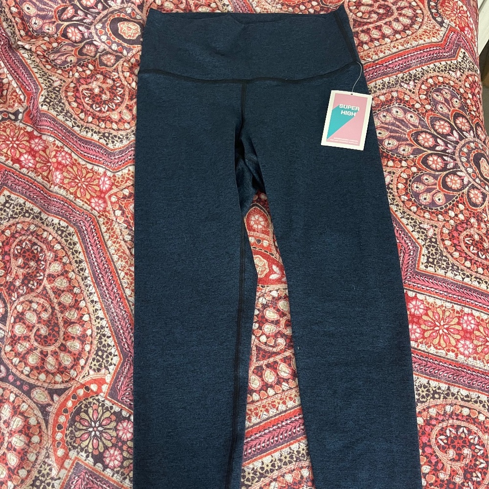 FLEO - Super High Legging - High Rise - Iris Black - L - NWT